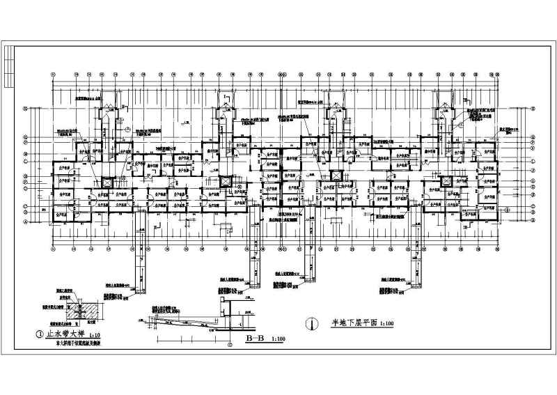 某短肢剪力墙结构小高层住宅<a href=https://www.yitu.cn/su/8159.html target=_blank class=infotextkey>楼</a><a href=https://www.yitu.cn/su/7590.html target=_blank class=infotextkey>设计</a>cad全套建施图