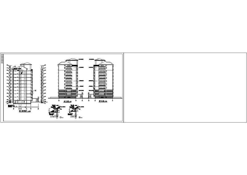 某短肢剪力墙结构小高层住宅<a href=https://www.yitu.cn/su/8159.html target=_blank class=infotextkey>楼</a><a href=https://www.yitu.cn/su/7590.html target=_blank class=infotextkey>设计</a>cad全套建施图