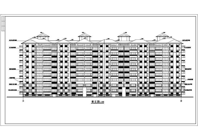 某短肢剪力墙结构小高层住宅<a href=https://www.yitu.cn/su/8159.html target=_blank class=infotextkey>楼</a><a href=https://www.yitu.cn/su/7590.html target=_blank class=infotextkey>设计</a>cad全套建施图