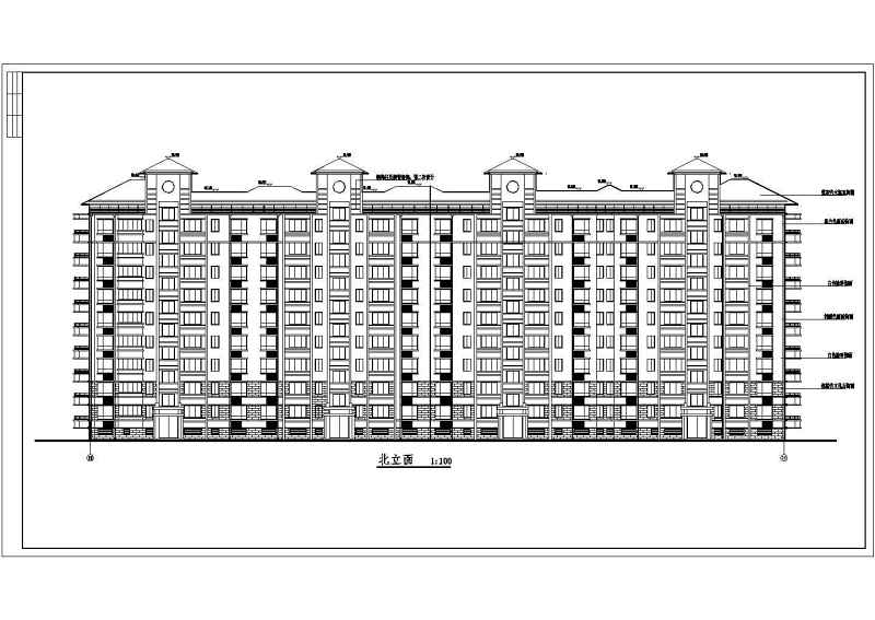 某短肢剪力墙结构小高层住宅<a href=https://www.yitu.cn/su/8159.html target=_blank class=infotextkey>楼</a><a href=https://www.yitu.cn/su/7590.html target=_blank class=infotextkey>设计</a>cad全套建施图