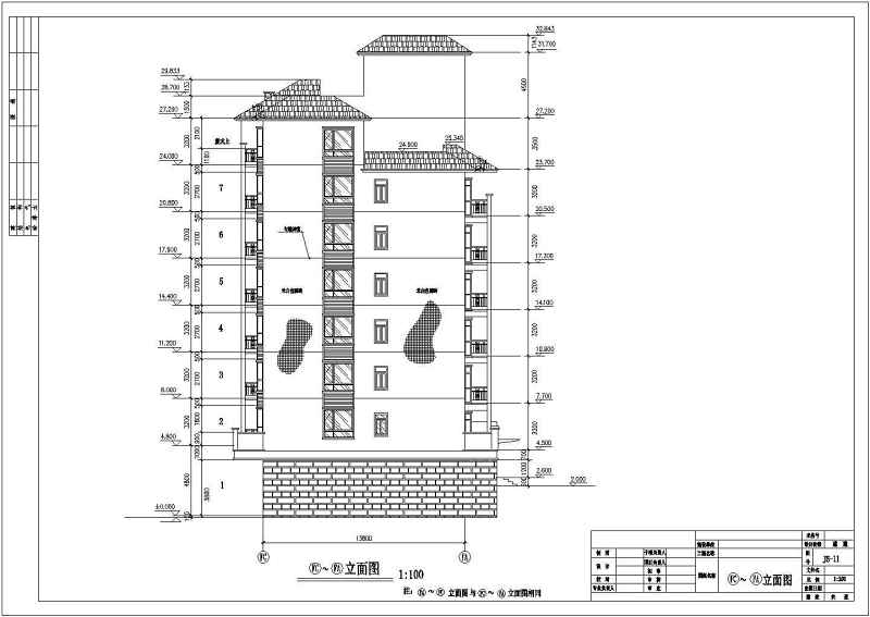 某带底商小高层住宅<a href=https://www.yitu.cn/su/8159.html target=_blank class=infotextkey>楼</a><a href=https://www.yitu.cn/su/7590.html target=_blank class=infotextkey>设计</a>cad全套建施图