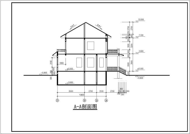 某现代风格私<a href=https://www.yitu.cn/su/8090.html target=_blank class=infotextkey>人</a>别墅全套建施图