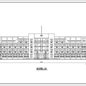 某四层框架结构办公楼结构设计施工图（含建筑设计）