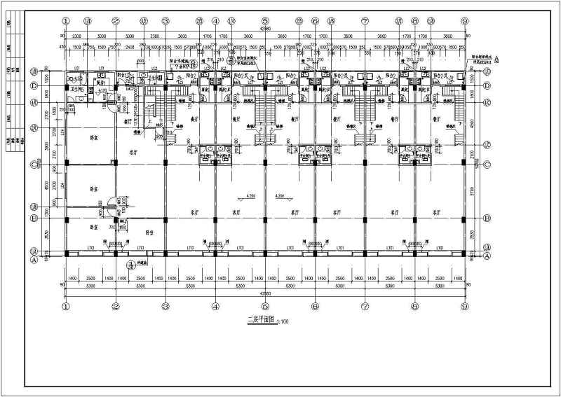 商铺建筑全套<a href=https://www.yitu.cn/su/7590.html target=_blank class=infotextkey>设计</a>CAD施工图