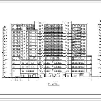 高层豪华型商住楼建筑设计CAD全套施工图