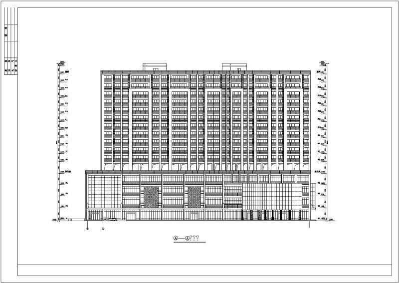 高层豪华型商住<a href=https://www.yitu.cn/su/8159.html target=_blank class=infotextkey>楼</a>建筑<a href=https://www.yitu.cn/su/7590.html target=_blank class=infotextkey>设计</a>CAD全套施工图