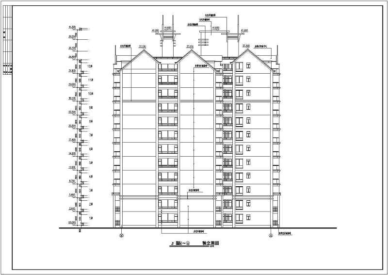 某小高层住宅<a href=https://www.yitu.cn/su/8159.html target=_blank class=infotextkey>楼</a>建筑<a href=https://www.yitu.cn/su/7590.html target=_blank class=infotextkey>设计</a>cad全套施工图