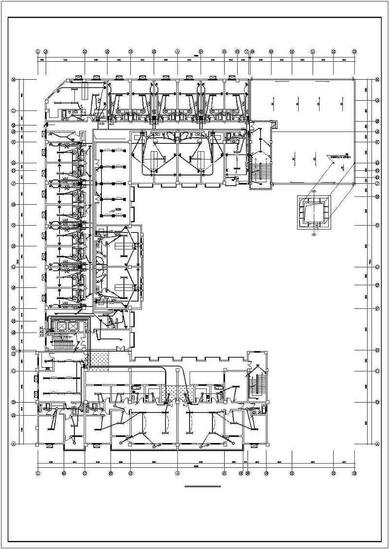 一栋7层的综合办公楼电气设计施工图