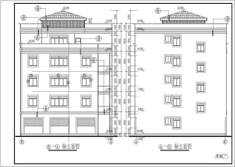 某旧村改造住宅<a href=https://www.yitu.cn/su/8159.html target=_blank class=infotextkey>楼</a>结构建筑<a href=https://www.yitu.cn/su/7590.html target=_blank class=infotextkey>设计</a>CAD施工图