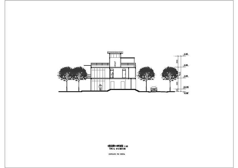 几套斜屋顶别墅建筑方案图