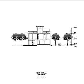 几套斜屋顶别墅建筑方案图