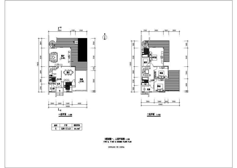 几套斜屋顶别墅建筑方案图