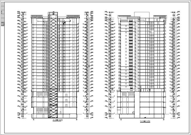 某高层住宅<a href=https://www.yitu.cn/su/8159.html target=_blank class=infotextkey>楼</a><a href=https://www.yitu.cn/su/7590.html target=_blank class=infotextkey>设计</a>cad全套建筑施工<a href=https://www.yitu.cn/su/7937.html target=_blank class=infotextkey>图纸</a>