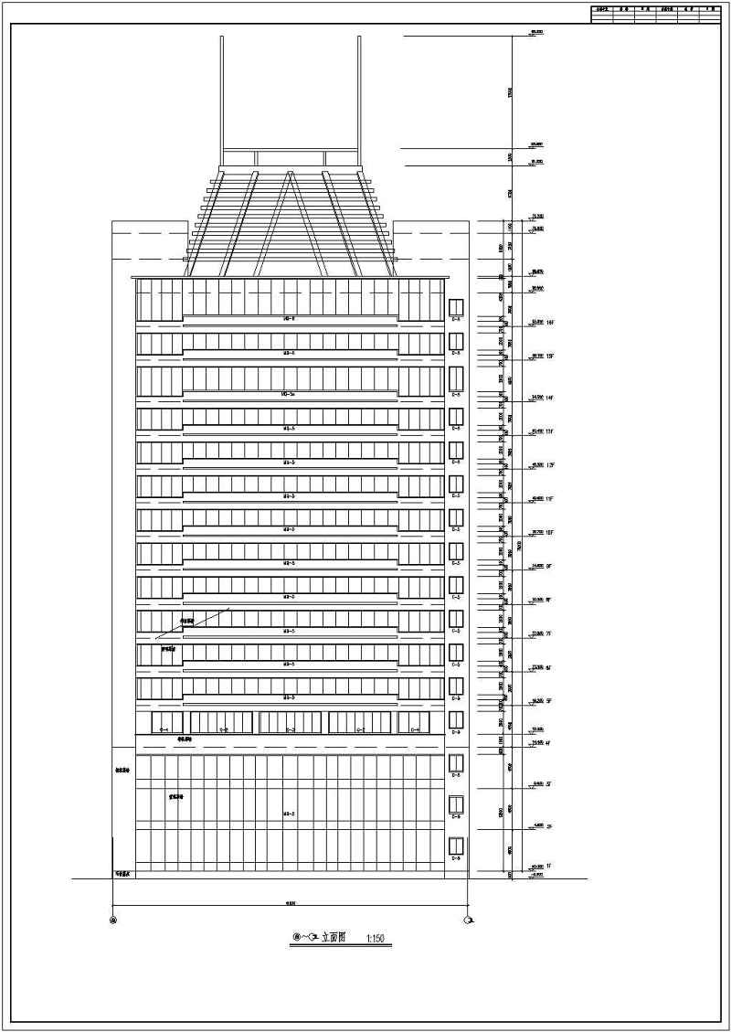 某16层框剪结构<a href=https://www.yitu.cn/su/8081.html target=_blank class=infotextkey>办公<a href=https://www.yitu.cn/su/8159.html target=_blank class=infotextkey>楼</a></a>建筑<a href=https://www.yitu.cn/su/7590.html target=_blank class=infotextkey>设计</a>方案