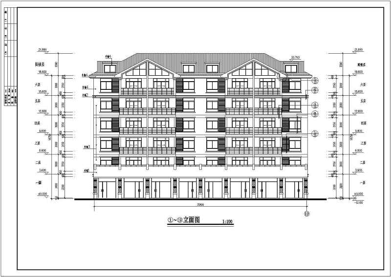 精选多层高层住宅单元<a href=https://www.yitu.cn/su/8159.html target=_blank class=infotextkey>楼</a>建筑<a href=https://www.yitu.cn/su/7590.html target=_blank class=infotextkey>设计</a>图（共40套）