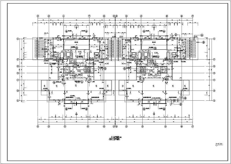 某中高层商住<a href=https://www.yitu.cn/su/8159.html target=_blank class=infotextkey>楼</a><a href=https://www.yitu.cn/su/7590.html target=_blank class=infotextkey>设计</a>cad全套建筑施工图