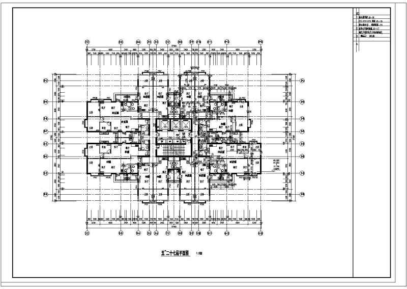 某高层商住<a href=https://www.yitu.cn/su/8159.html target=_blank class=infotextkey>楼</a><a href=https://www.yitu.cn/su/7590.html target=_blank class=infotextkey>设计</a>cad全套建筑施工图