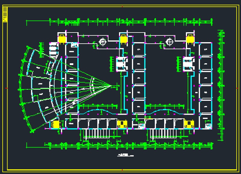 某市中心第一小学教学<a href=https://www.yitu.cn/su/8159.html target=_blank class=infotextkey>楼</a>建筑施工<a href=https://www.yitu.cn/su/7937.html target=_blank class=infotextkey>图纸</a>