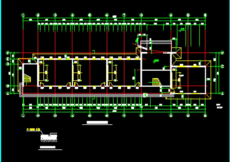 某小学教学<a href=https://www.yitu.cn/su/8159.html target=_blank class=infotextkey>楼</a>CAD建筑全套施工图