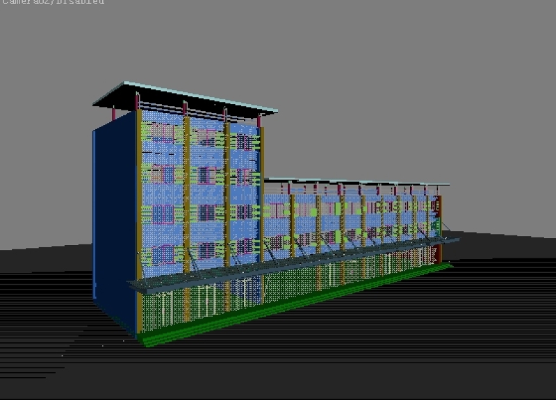 沿街<a href=https://www.yitu.cn/su/7515.html target=_blank class=infotextkey>商业建筑</a>3D模型