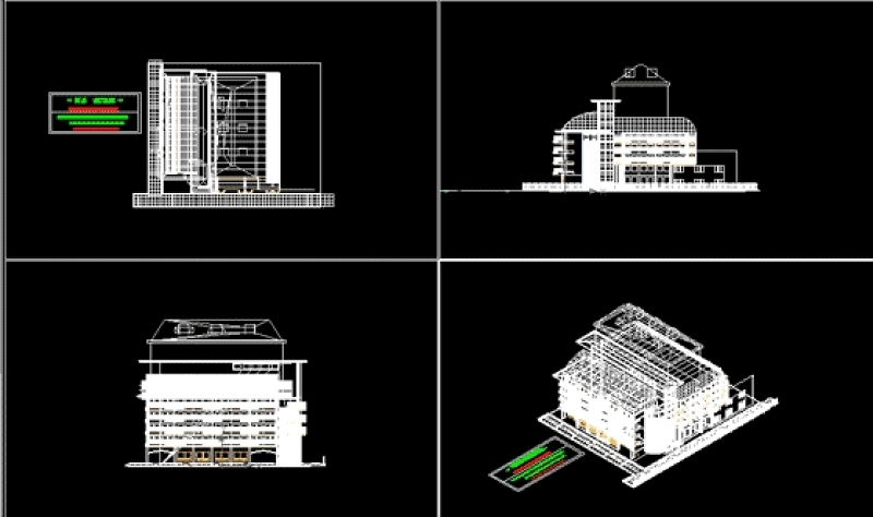 高层3D建筑模型图