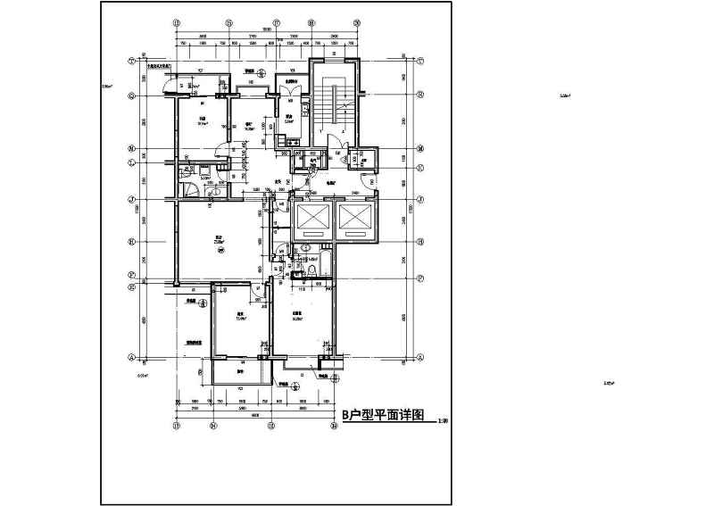 某<a href=https://www.yitu.cn/su/7987.html target=_blank class=infotextkey>小区</a>高层住宅<a href=https://www.yitu.cn/su/8159.html target=_blank class=infotextkey>楼</a>建筑<a href=https://www.yitu.cn/su/7212.html target=_blank class=infotextkey>户型</a><a href=https://www.yitu.cn/su/7590.html target=_blank class=infotextkey>设计</a>图