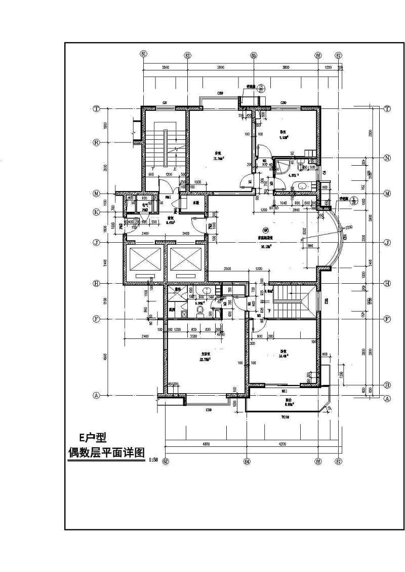 某<a href=https://www.yitu.cn/su/7987.html target=_blank class=infotextkey>小区</a>高层住宅<a href=https://www.yitu.cn/su/8159.html target=_blank class=infotextkey>楼</a>建筑<a href=https://www.yitu.cn/su/7212.html target=_blank class=infotextkey>户型</a><a href=https://www.yitu.cn/su/7590.html target=_blank class=infotextkey>设计</a>图