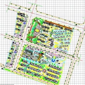小区建筑规划平面图3D模型