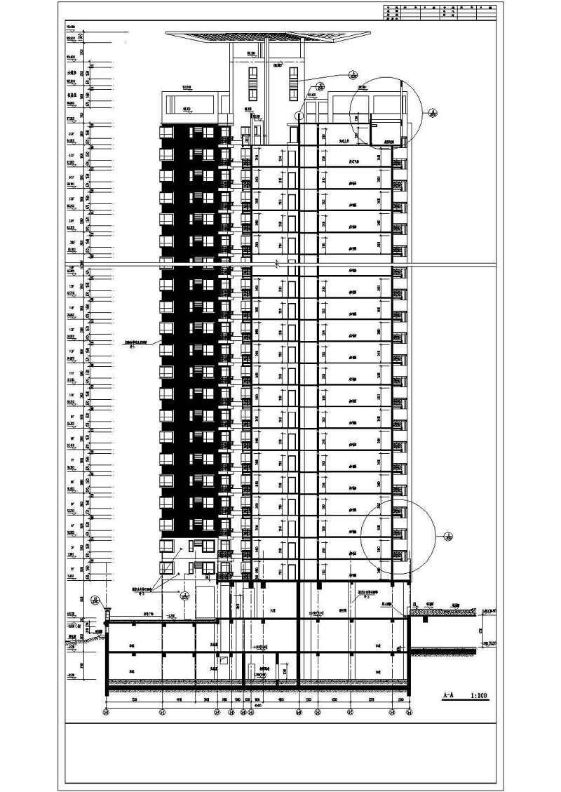 高层建筑立面建施图