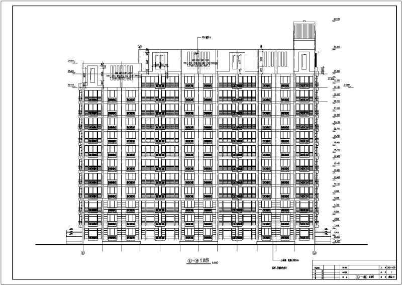 13层高层商住<a href=https://www.yitu.cn/su/8159.html target=_blank class=infotextkey>楼</a>建筑图