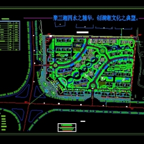 丽景雅苑小区规划图3D模型