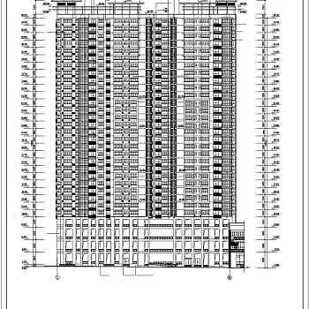 某小区高层住宅部分建筑设计施工图