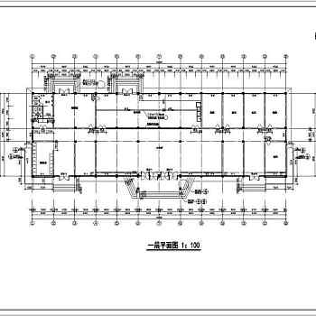 某豪华餐厅建筑设计图