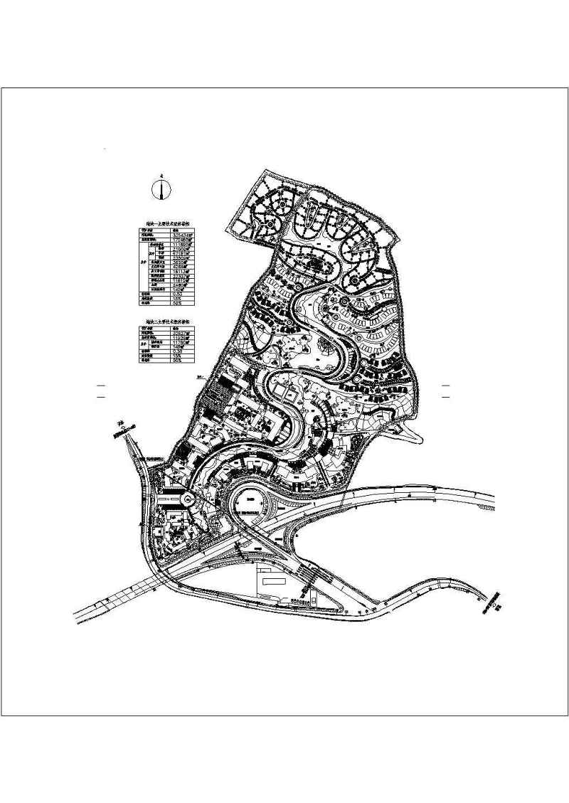 某大型综合养老院建筑<a href=https://www.yitu.cn/su/7590.html target=_blank class=infotextkey>设计</a>总<a href=https://www.yitu.cn/su/7392.html target=_blank class=infotextkey>平面</a>规划方案图