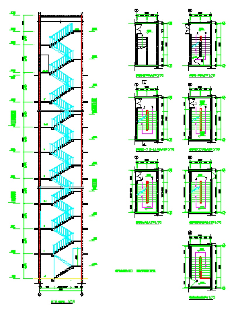 某塔式高层住宅<a href=https://www.yitu.cn/su/8159.html target=_blank class=infotextkey>楼</a>建筑cad施工图