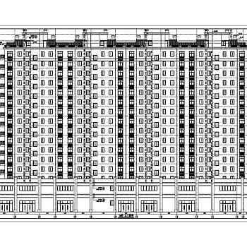 某地16层高层商住楼全套建筑设计施工图