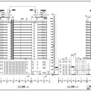 某地19层框架结构高层酒店建筑设计方案图