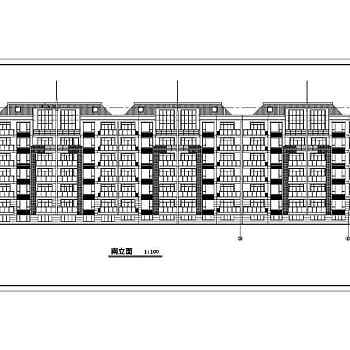 某小区六层框架结构住宅楼建筑设计施工图