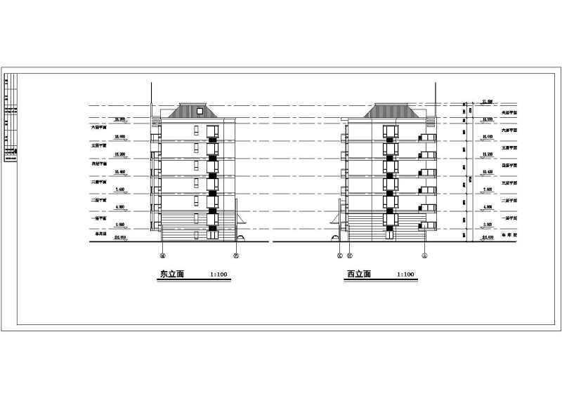 某<a href=https://www.yitu.cn/su/7987.html target=_blank class=infotextkey>小区</a>六层<a href=https://www.yitu.cn/su/7637.html target=_blank class=infotextkey>框架</a>结构住宅<a href=https://www.yitu.cn/su/8159.html target=_blank class=infotextkey>楼</a>建筑<a href=https://www.yitu.cn/su/7590.html target=_blank class=infotextkey>设计</a>施工图