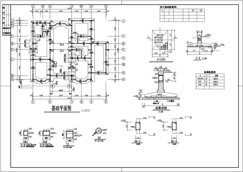 某<a href=https://www.yitu.cn/su/7872.html target=_blank class=infotextkey>地</a>三层砖混结构别墅结构<a href=https://www.yitu.cn/su/7590.html target=_blank class=infotextkey>设计</a>施工图