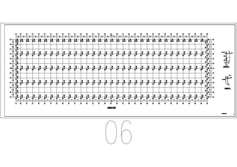 一层联跨<a href=https://www.yitu.cn/su/8096.html target=_blank class=infotextkey>钢结构</a>带<a href=https://www.yitu.cn/su/7102.html target=_blank class=infotextkey>吊车</a>厂房结构<a href=https://www.yitu.cn/su/7937.html target=_blank class=infotextkey>图纸</a>