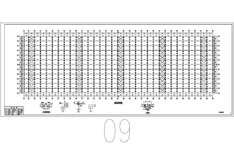 一层联跨<a href=https://www.yitu.cn/su/8096.html target=_blank class=infotextkey>钢结构</a>带<a href=https://www.yitu.cn/su/7102.html target=_blank class=infotextkey>吊车</a>厂房结构<a href=https://www.yitu.cn/su/7937.html target=_blank class=infotextkey>图纸</a>