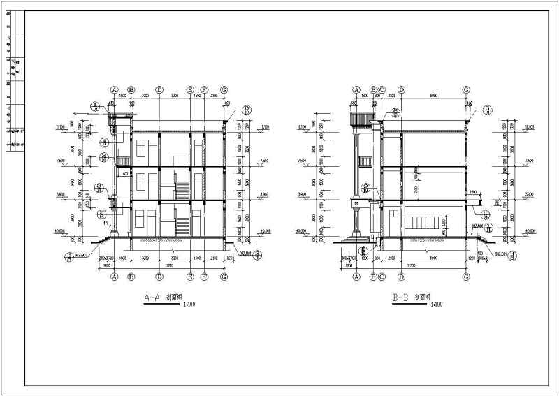 某三层砖混结构<a href=https://www.yitu.cn/sketchup/canting/index.html target=_blank class=infotextkey><a href=https://www.yitu.cn/su/7825.html target=_blank class=infotextkey>餐厅</a></a>大<a href=https://www.yitu.cn/su/8159.html target=_blank class=infotextkey>楼</a><a href=https://www.yitu.cn/su/7590.html target=_blank class=infotextkey>设计</a>cad全套建施图