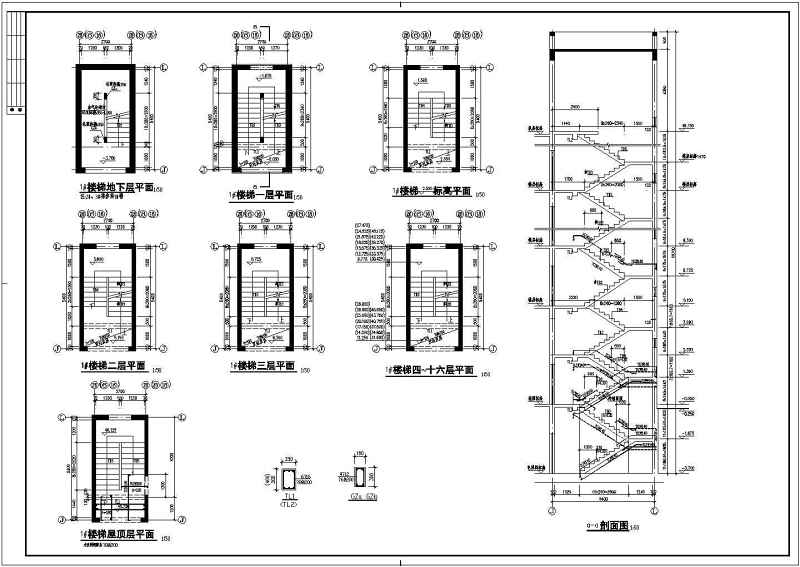 某<a href=https://www.yitu.cn/su/7872.html target=_blank class=infotextkey>地</a>十六层框剪结构住宅<a href=https://www.yitu.cn/su/8159.html target=_blank class=infotextkey>楼</a>结构施工图