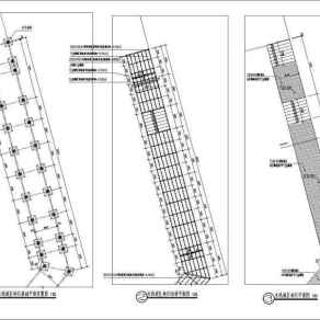 某钢结构木平台、栈道全套施工图纸3D模型