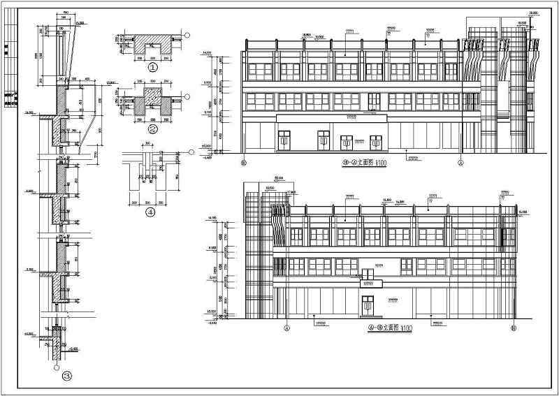 某地三层框架结构商场楼结构施工图