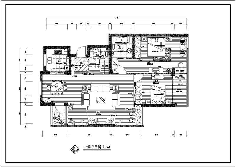 室内建筑装修<a href=https://www.yitu.cn/su/7590.html target=_blank class=infotextkey>设计</a>全套施工图