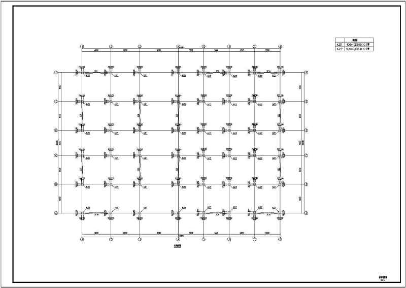 某<a href=https://www.yitu.cn/su/7872.html target=_blank class=infotextkey>地</a>多层钢<a href=https://www.yitu.cn/su/7637.html target=_blank class=infotextkey>框架</a>结构厂房结构施工图