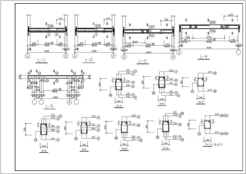 某三层砖混结构别墅全套建筑结构施工图