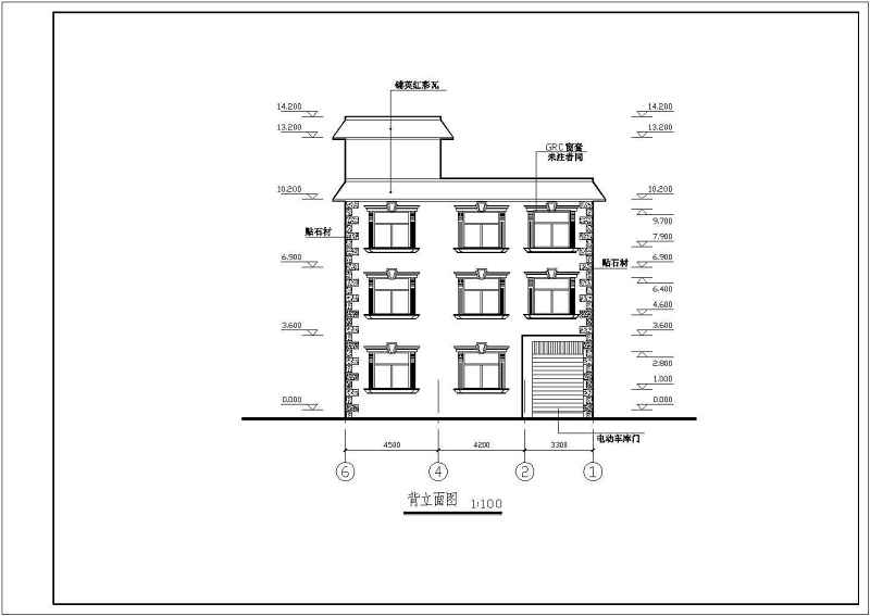 某三层砖混结构别墅全套建筑结构施工图